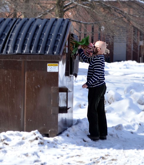 ST. BONAVENTURE, N.Y. (Feb. 17, 2014) –– The Death of Valentine's Day with the dean of Clare College, David DiMattio. © Emily Steves 2014